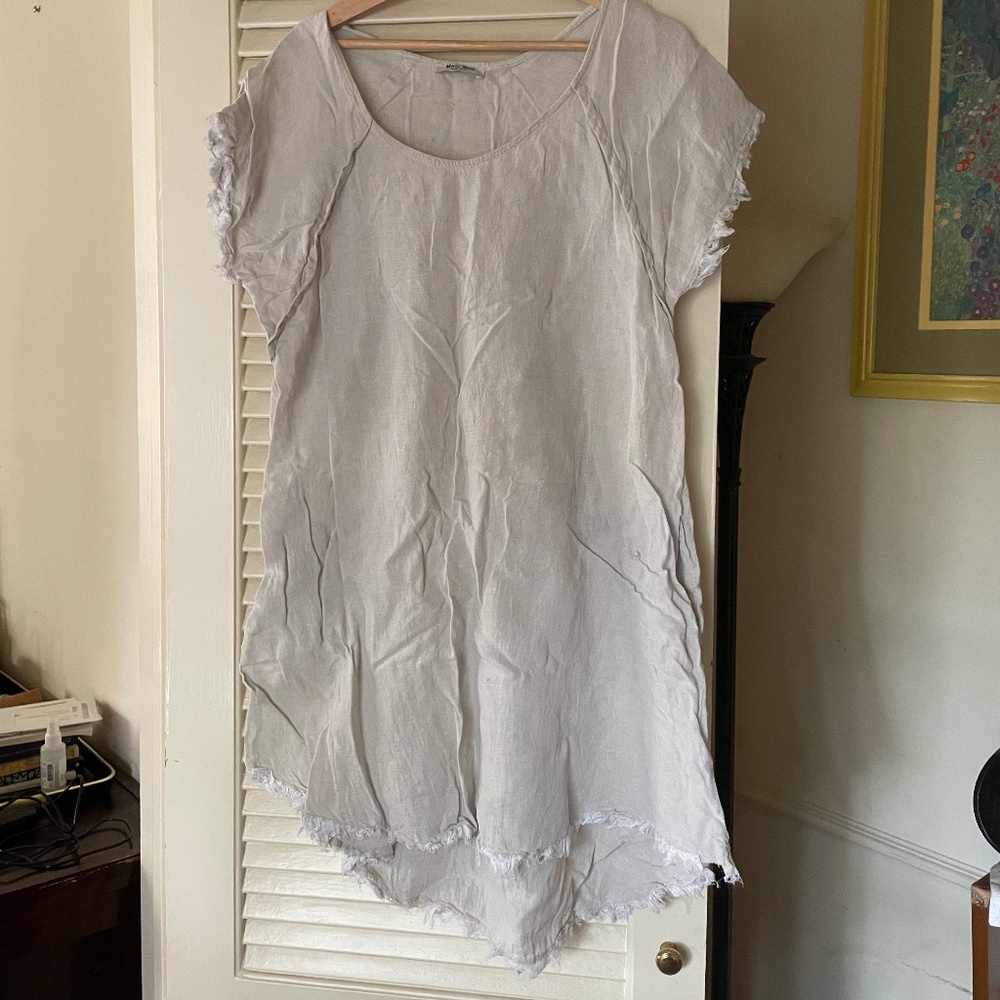 meo meli made in italy linen dress